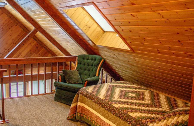 Cabin loft at Boyd Lodge.