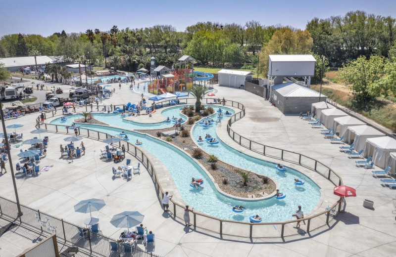 Lazy river at Yogi Bear's Jellystone Park Tower Park.