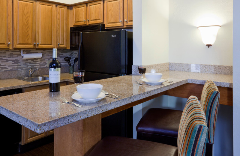 Guest kitchen at Staybridge Suites Naples-Gulf Coast.