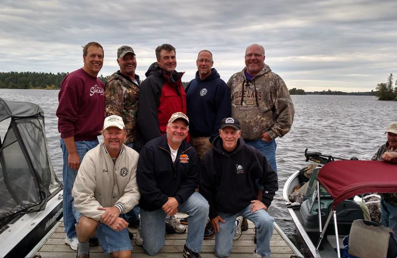 Group at Fishing Pipestone Point Resort.