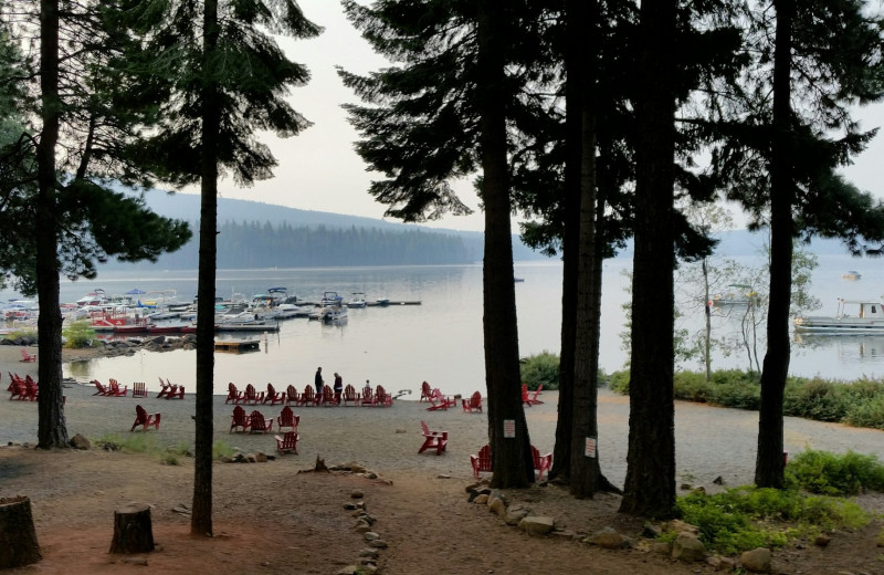 Beach at Howard Prairie Lake Resort.