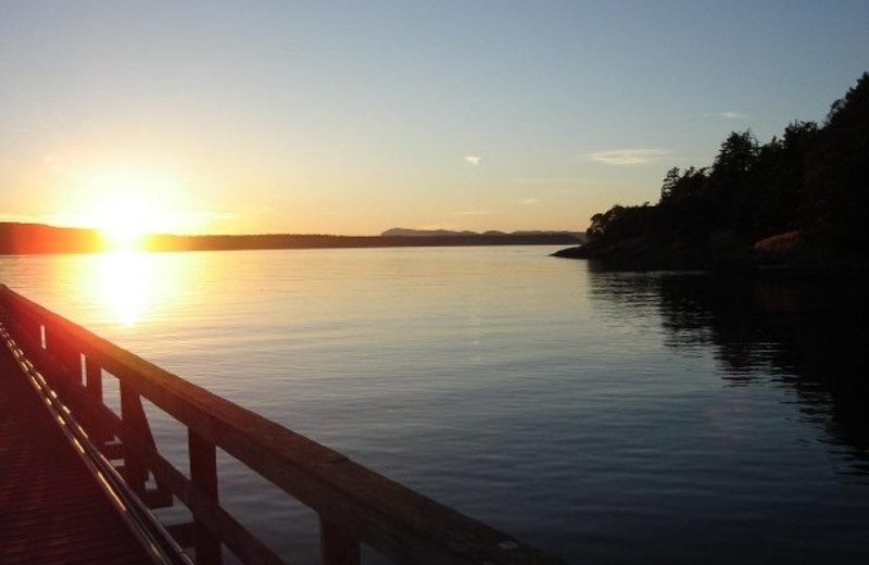 View from dock at West Beach Resort.