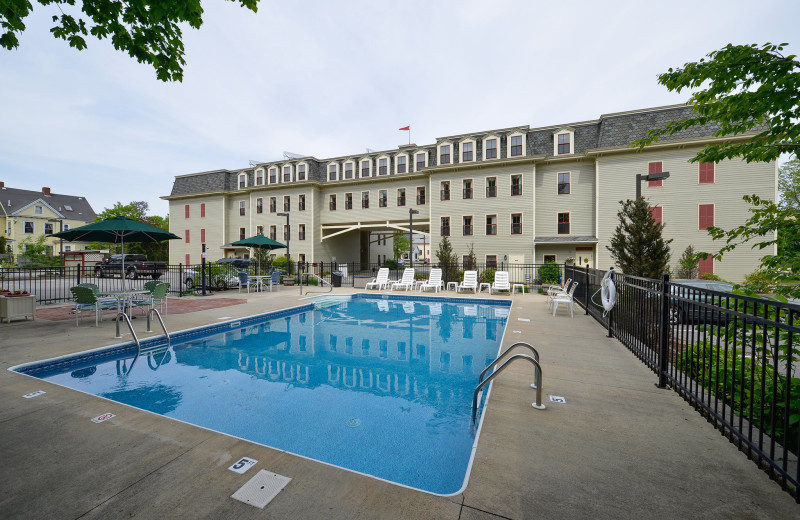 Outdoor pool at Bar Harbor Grand Hotel.
