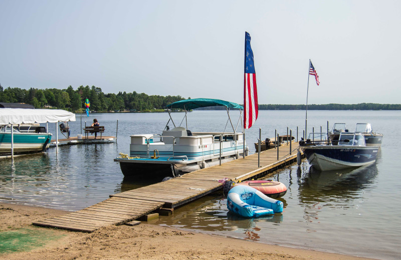 Dock at Ruth Lake Resort.