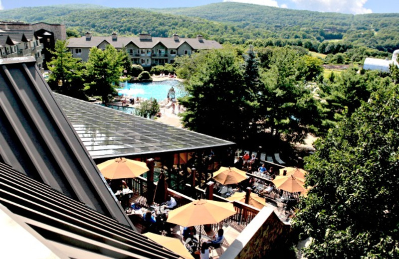 Patio view at Minerals Hotel.