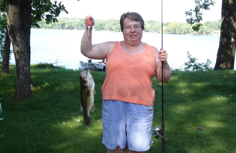 Fishing at Whispering Waters Resort.