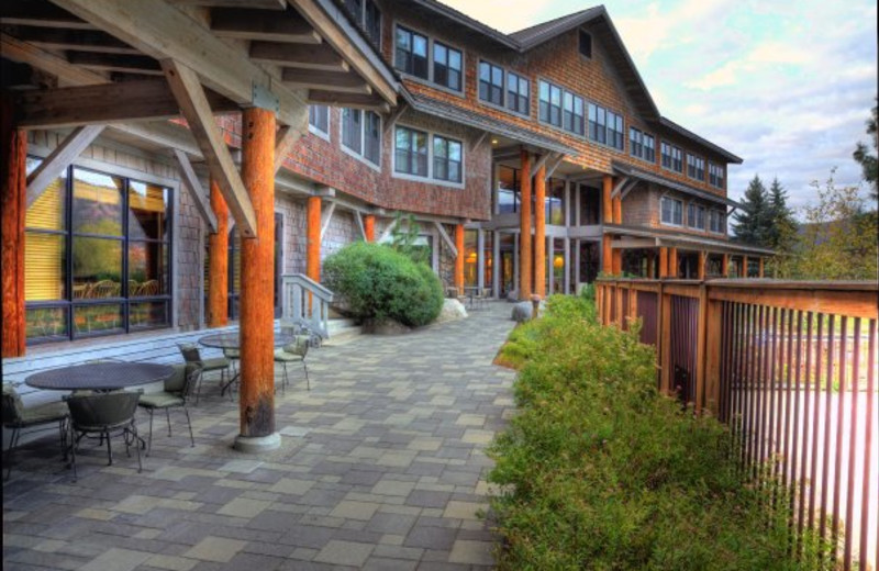 Exterior view of Sun Mountain Lodge.