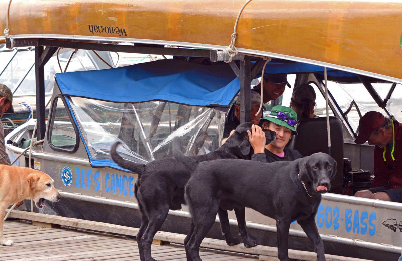 Pets welcome at Zup's Fishing Resort and Canoe Outfitters.