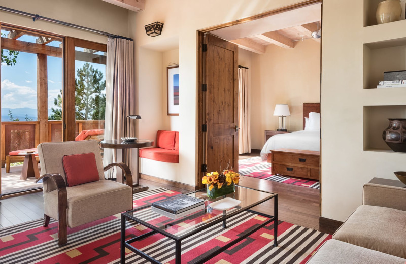Guest room at Four Seasons Resort Rancho Encantado Santa Fe.