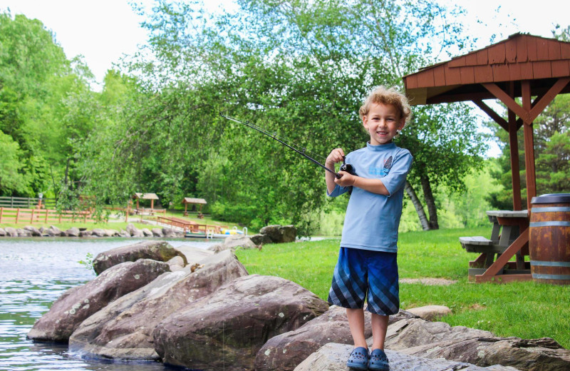 Fishing at Rocking Horse Ranch Resort.