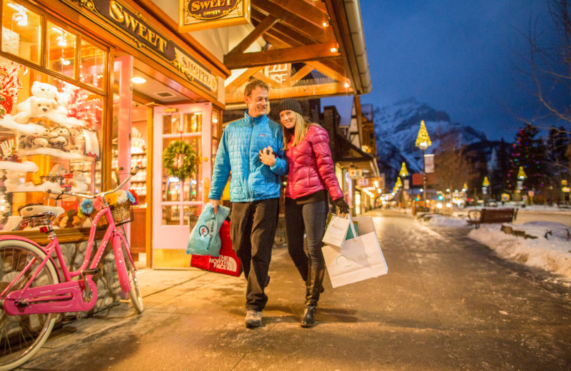 Shopping at Charlton's Banff.