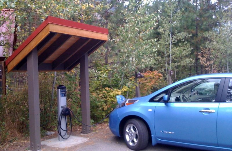Electric car charger at Sleeping Lady.