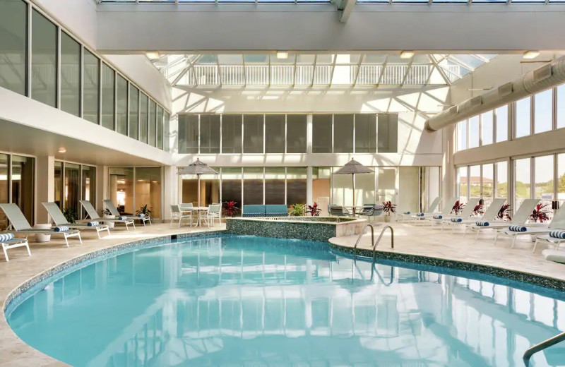 Indoor pool at DoubleTree Ocean City Oceanfront.