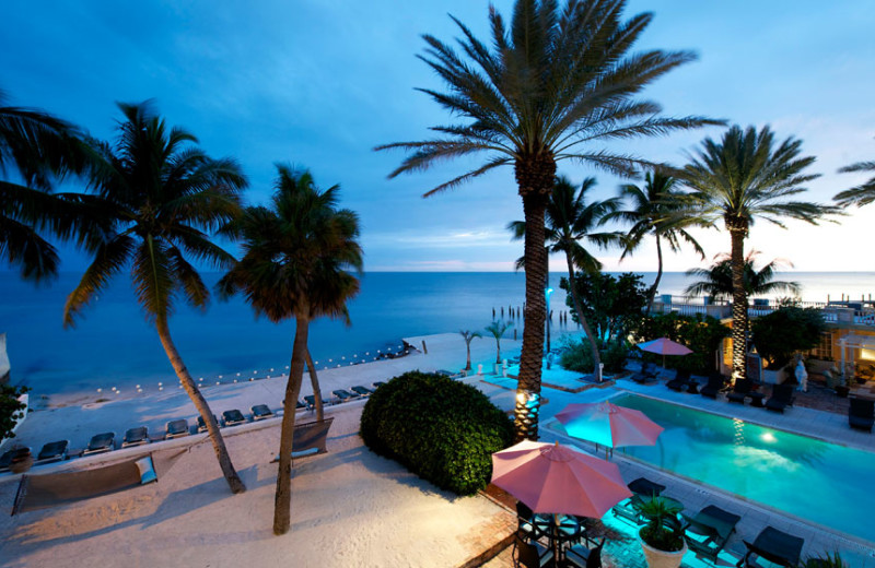 Beach and pool at The Southernmost House.