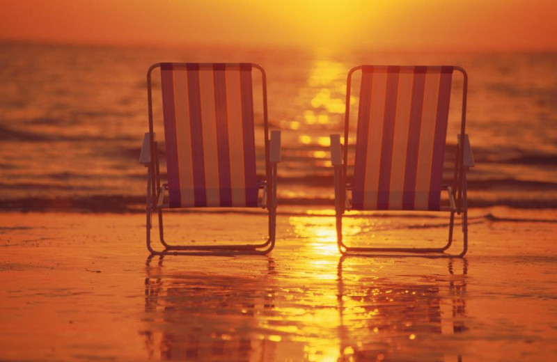 Beach Sunset at Sea Mist Oceanfront Resort