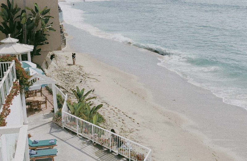 Beach at Capri Laguna Inn On The Beach.