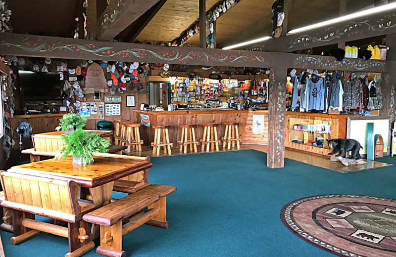 Lobby at Zup's Fishing Resort and Canoe Outfitters.