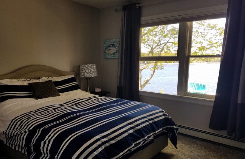 Rental bedroom at Vacation Cottages.