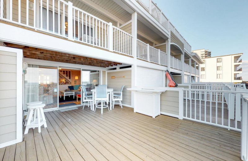 Rental deck at Vacasa Ocean City.