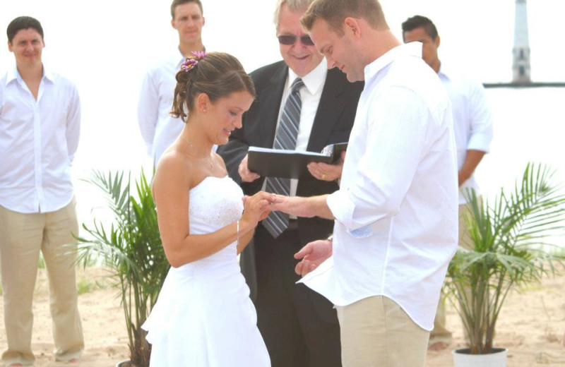 Wedding at Harbor Lights Resort.