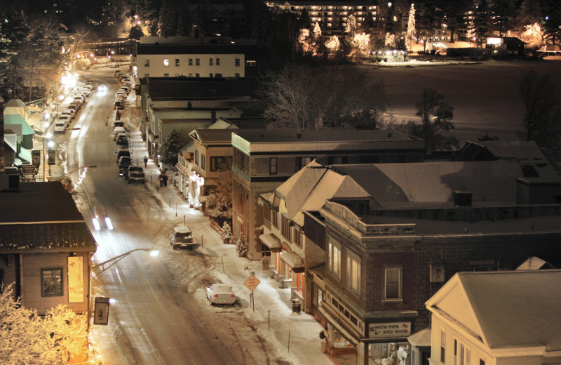 Lake Placid Main Street at Golden Arrow Lakeside Resort.