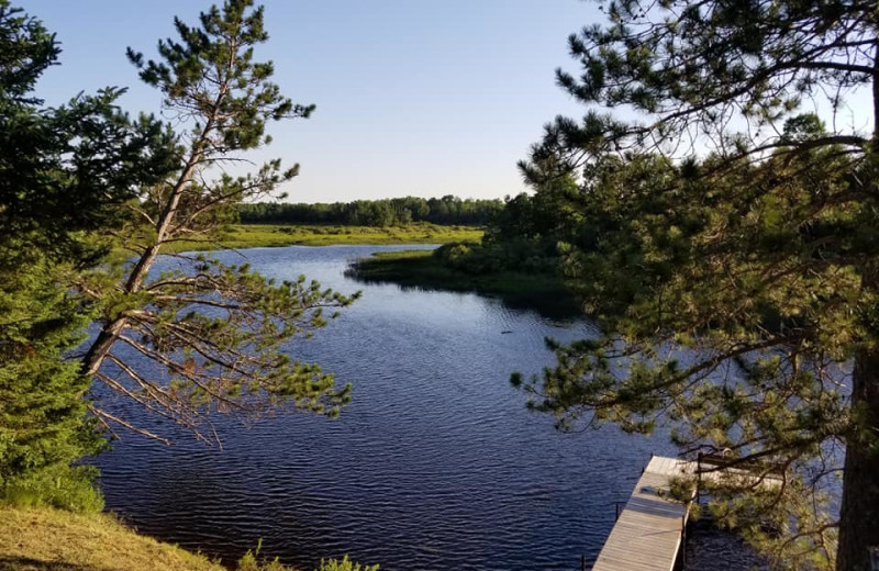 Lake view at Wojcieszak Flambeau Resort.