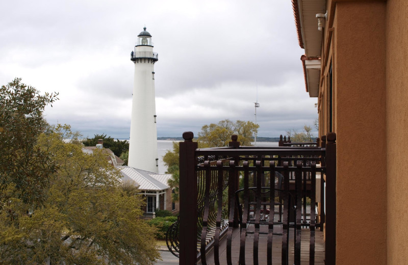 Balcony view at Ocean Inn & Suites.