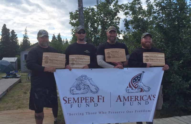 Veterans at Nushagak River Adventure Lodge.