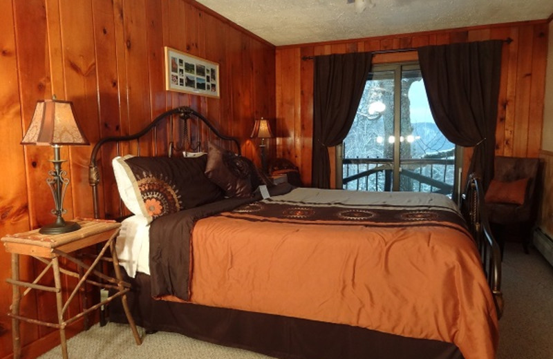 Balcony room at Garnet Hill Lodge.