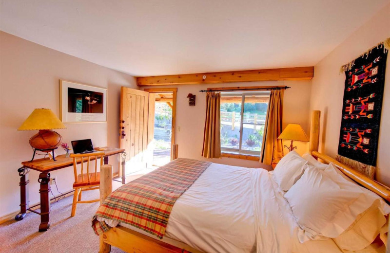 Guest room at Rainbow Ranch Lodge.