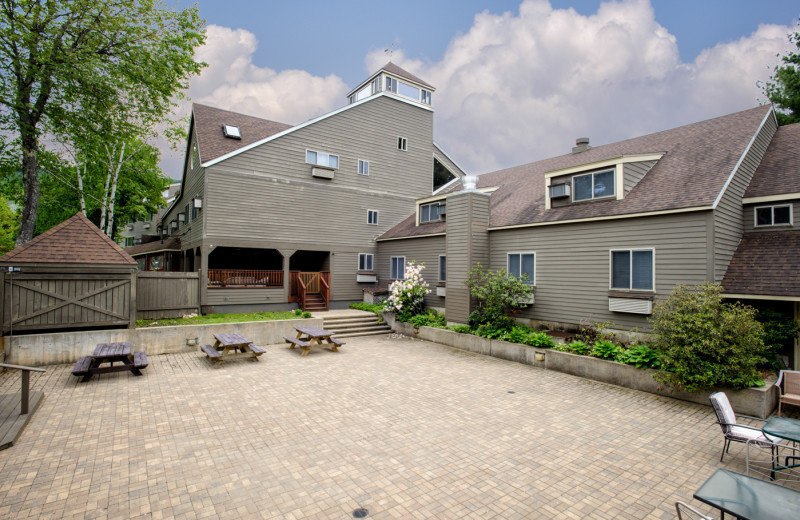 Patio at Snowy Owl Inn and Resort.