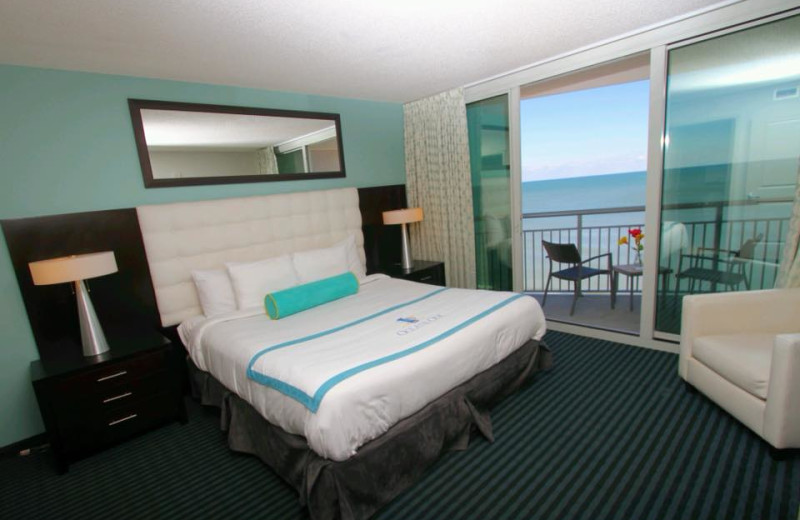 Guest room at Oceans One Resort.