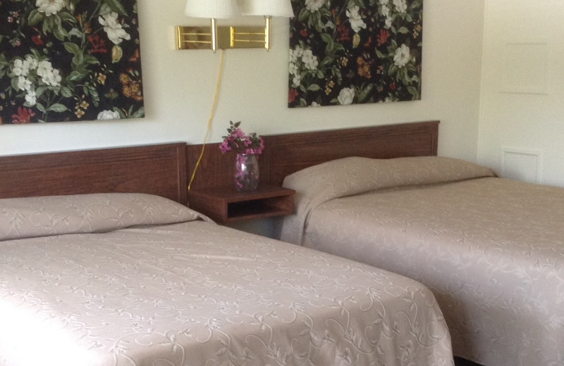 Guest room at Baumann's Brookside Summer Resort.