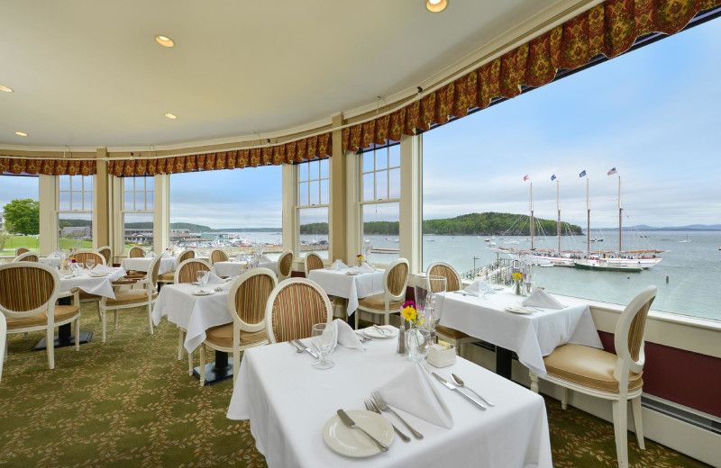 Dining at Bar Harbor Inn & Spa.