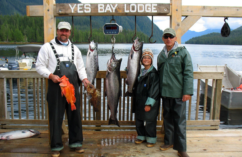 Fishing at Yes Bay Lodge.