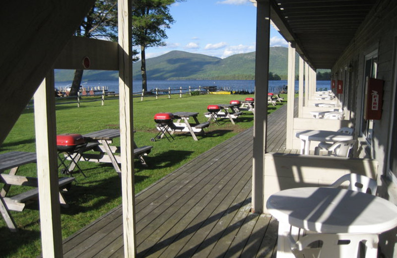 Deck view from Golden Sands Resort.