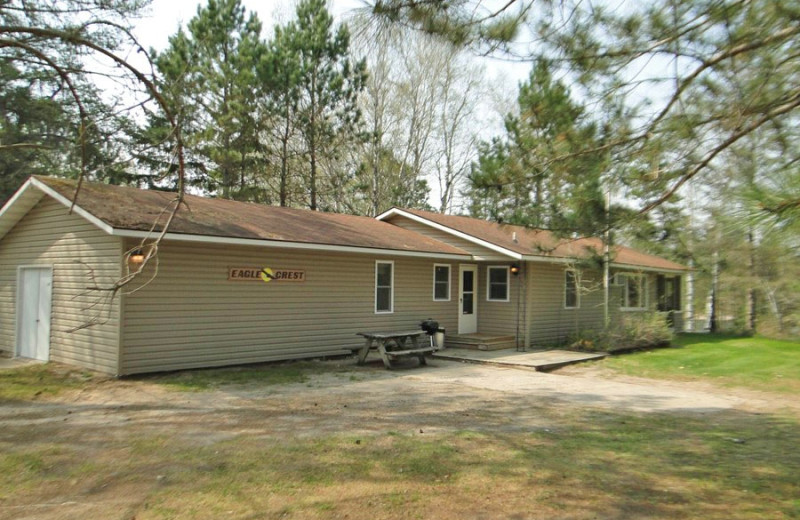 Cabin exterior at Becker's Resort & Campground.