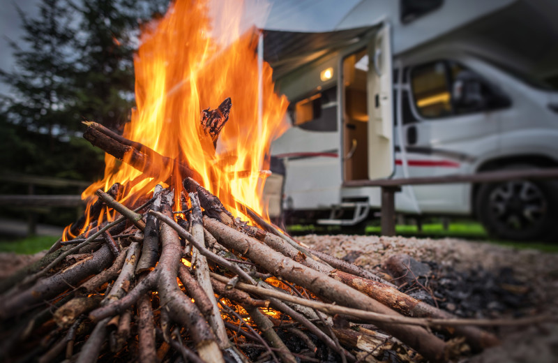 RV campground at Golden Beach Resort.