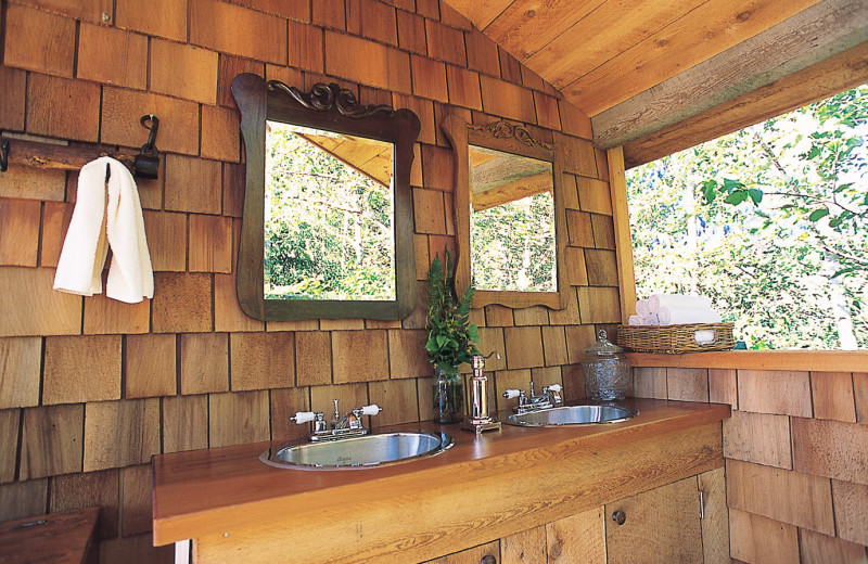 Bathroom at Clayoquot Wilderness Resort.