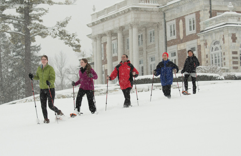 Cross country skiing at Canyon Ranch in Lenox.