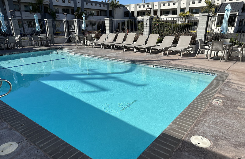 Outdoor pool at Solara Inn and Suites.