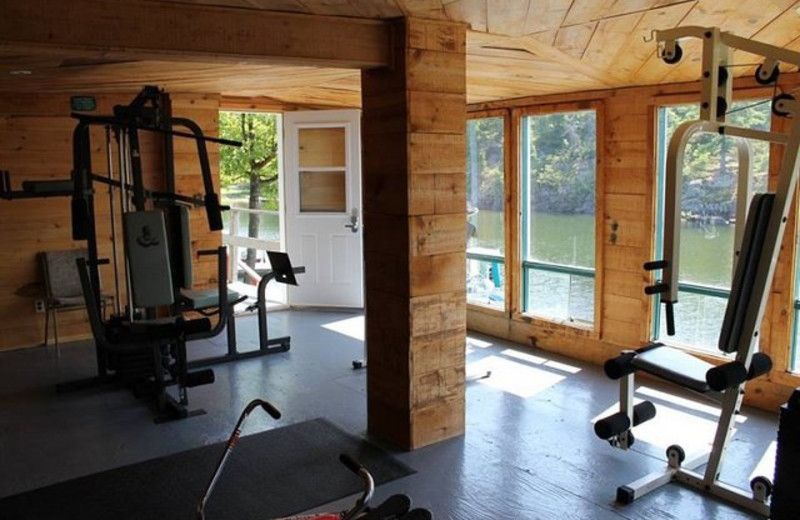 Gym at Pleasant Cove Resort.