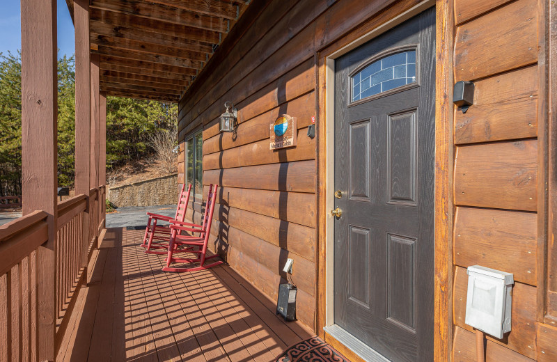 Deck at American Patriot Getaways - Mountain Mama.