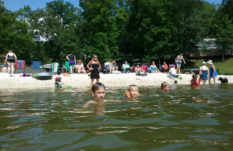 Beach at Lynnhurst Family Resort.