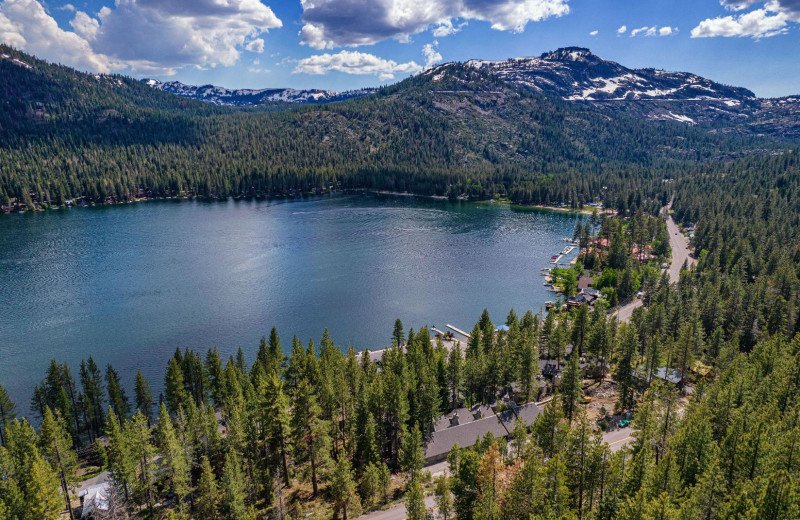 Aerial view of Donner Lake Village.