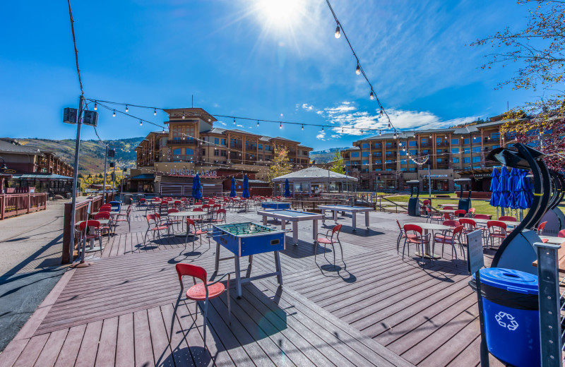 Patio at Park City Rental Properties.