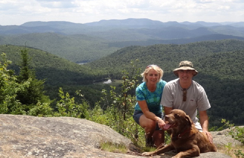 Hiking at Garnet Hill Lodge.
