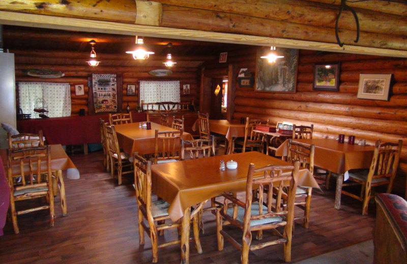 Dining at Loon Lake Lodge.