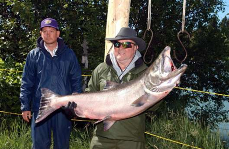 King salmon fishing at Gone Fishin' Lodge.