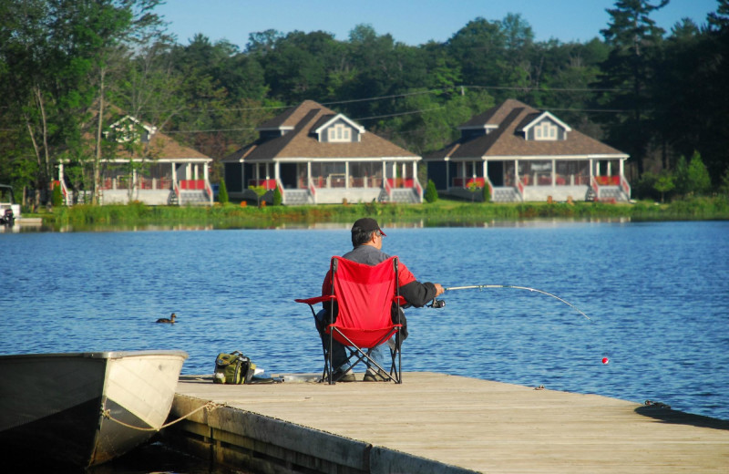 Fishing at Bayview Wildwood Resort.